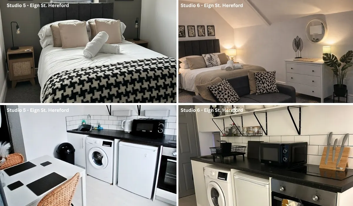 In Herefordshire, explore renting Studio 5 and Studio 6 with full life of luxury.